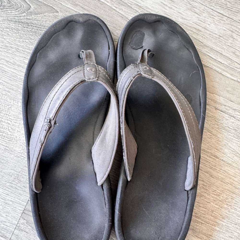 Women’s olukai ohana  Black Flip Flops